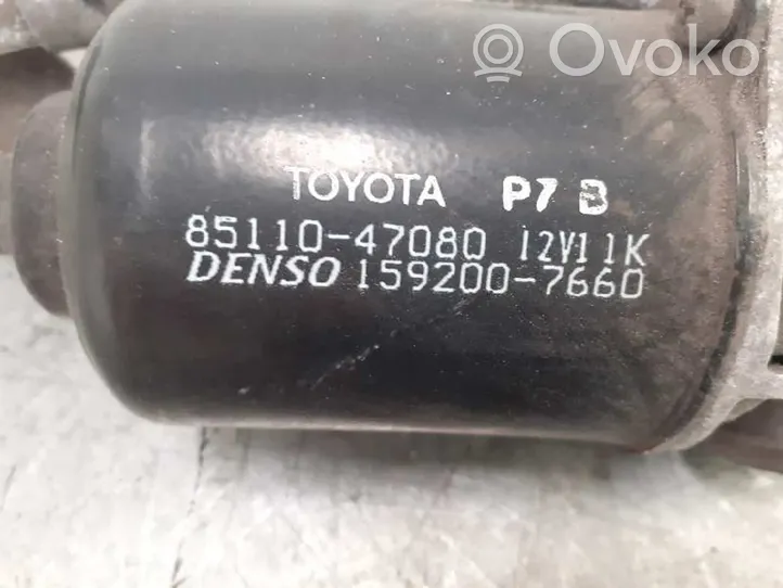 Toyota Prius (XW20) Tringlerie et moteur d'essuie-glace avant 8511047080