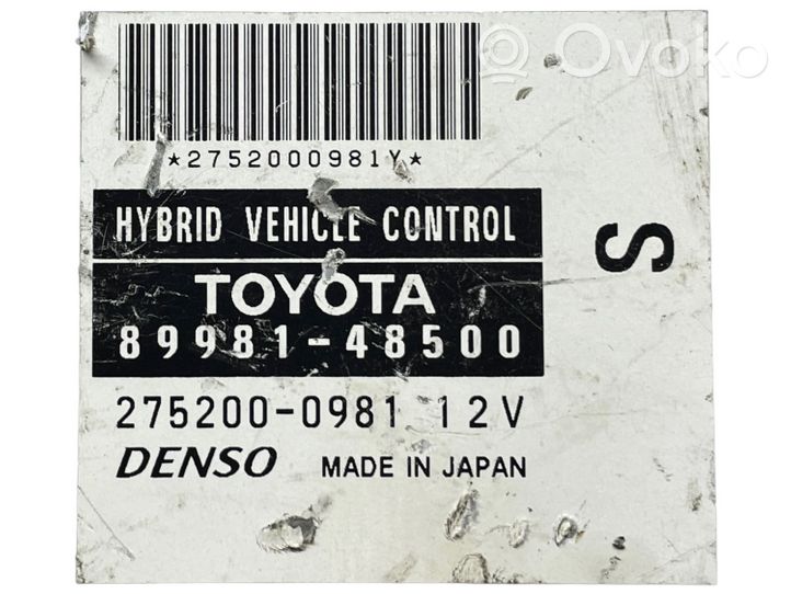 Lexus RX 330 - 350 - 400H Sterownik / Moduł ECU 8998148500