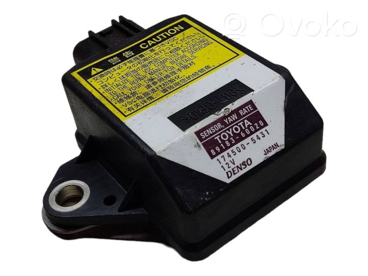 Toyota Land Cruiser (J120) Sensore di imbardata accelerazione ESP 8918360020