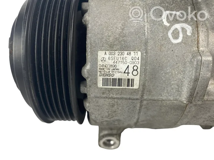 Mercedes-Benz SLK R172 Compressore aria condizionata (A/C) (pompa) A0032304811