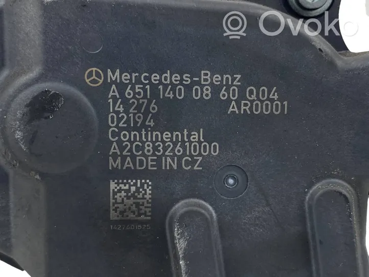 Mercedes-Benz C W205 EGR-venttiili A6511400860