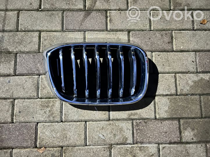 BMW X3 G01 Grille calandre supérieure de pare-chocs avant 8091726