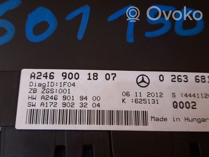 Mercedes-Benz B W246 W242 Compteur de vitesse tableau de bord A2469001807