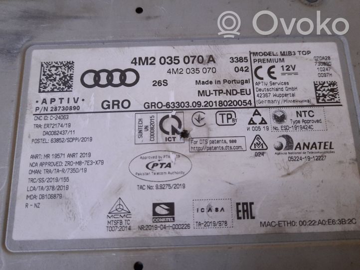 Audi Q7 4L Unità di navigazione lettore CD/DVD 4M2035070A