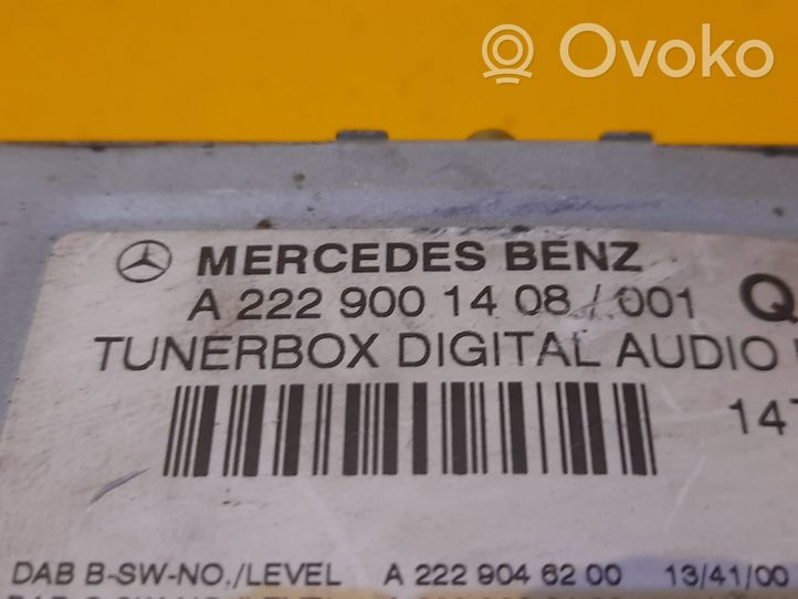 Mercedes-Benz S W222 Mascherina unità principale autoradio/GPS A2229001408