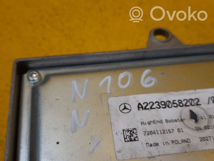 Mercedes-Benz S W223 Garso stiprintuvas A2239058202