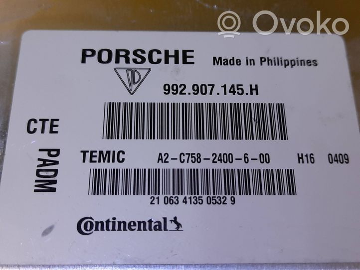 Porsche 911 992 Autres unités de commande / modules 992907145H