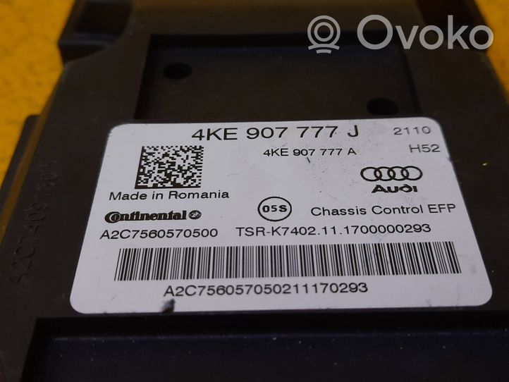 Audi A6 S6 C8 4K Ilmajousituksen ohjainlaite/moduuli, takana 4KE907777J