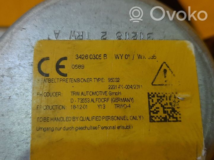 BMW X3 G01 Ceinture de sécurité arrière 34260305B