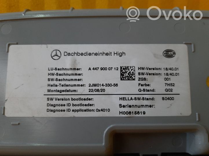 Mercedes-Benz Vito Viano W447 Altre luci abitacolo A4479000712