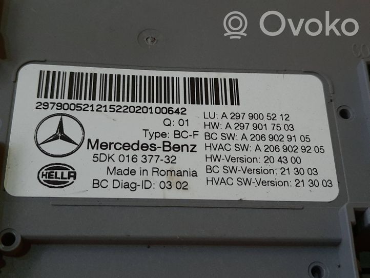 Mercedes-Benz EQS V297 Modulo di controllo del corpo centrale A2979005212