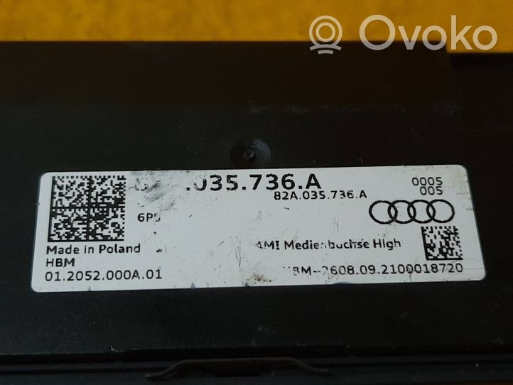 Audi A3 8Y Gniazdo / Złącze USB 82A035736A