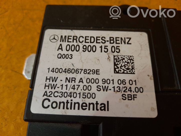 Mercedes-Benz S W222 Ruiskutuksen ohjainlaite/moduuli A0009001505