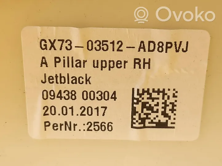 Jaguar XE A-pilarin verhoilu GX7303512AD