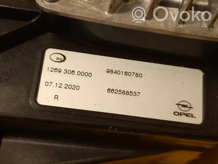 Opel Astra L Etu-/Ajovalo 9840160780