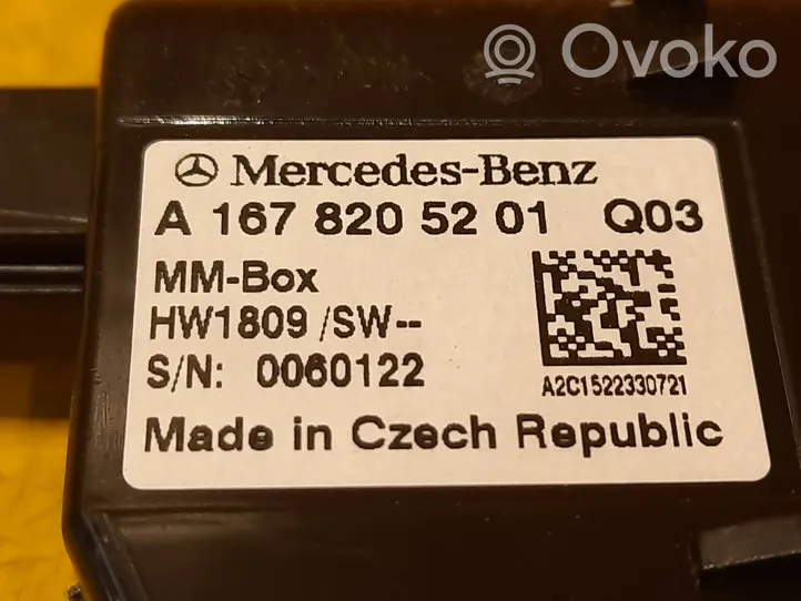 Mercedes-Benz GLE W167 USB-pistokeliitin A1678205201