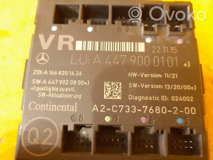 Mercedes-Benz V Class W447 Durų elektronikos valdymo blokas A4479000101