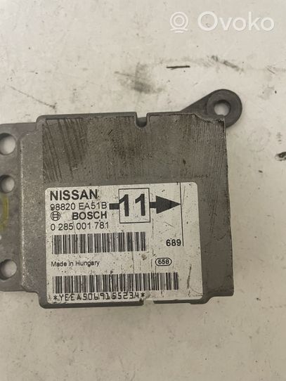 Nissan Pathfinder R51 Module de contrôle airbag 98829EA51B