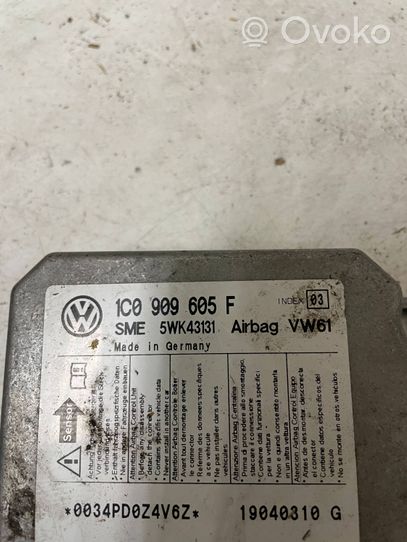 Volkswagen Sharan Airbag control unit/module 1C0909605F