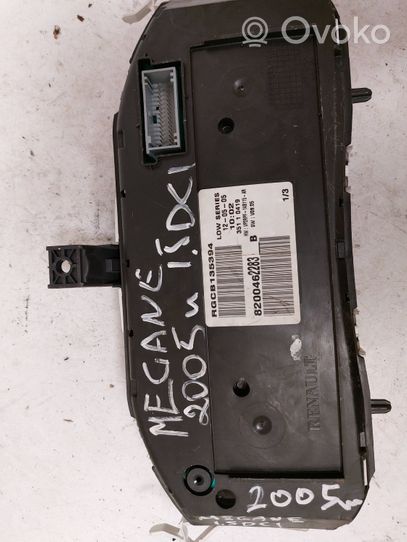 Renault Megane II Compteur de vitesse tableau de bord 8200462283