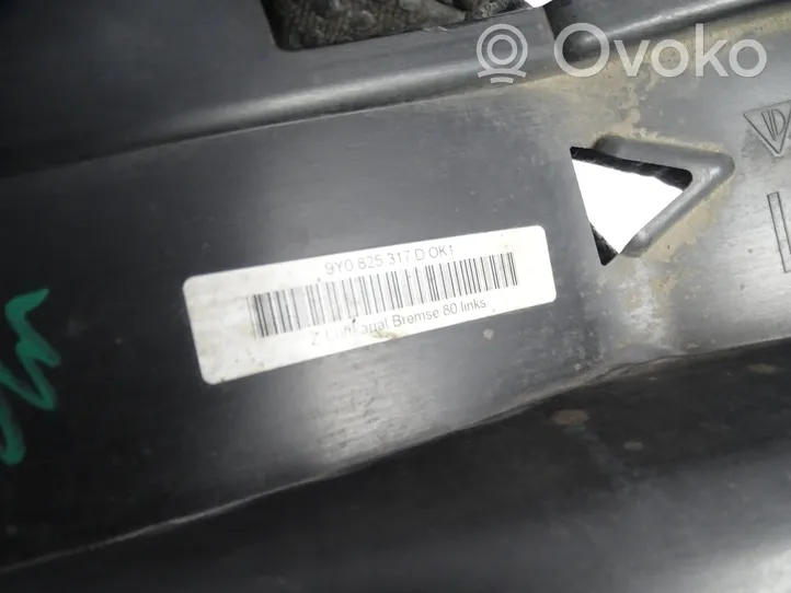 Porsche Cayenne (9Y0 9Y3) Rivestimento paraspruzzi passaruota anteriore 9Y0825317D