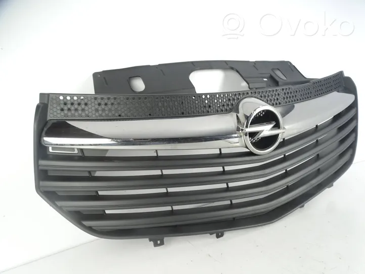 Opel Vivaro Front bumper upper radiator grill 93868859