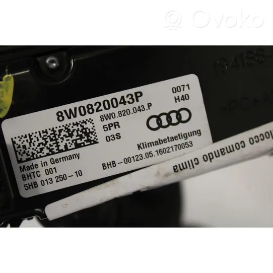 Audi A4 S4 B9 Centralina del climatizzatore 