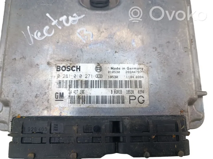 Opel Vectra B Variklio valdymo blokas 0281010271