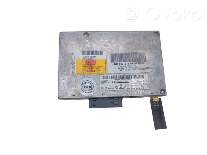 Audi A6 S6 C6 4F Bluetoothin ohjainlaite/moduuli 4E0910336MX