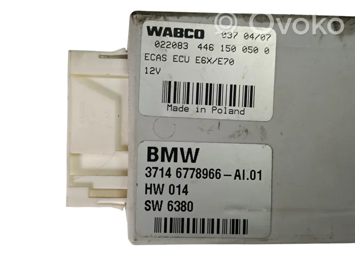BMW X5 E70 Ilmajousituksen ohjainlaite/moduuli, takana 37146778966
