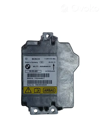 BMW X5 E70 Module de contrôle airbag 65779204849