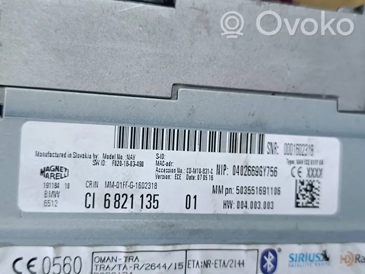 BMW 5 F10 F11 Unité principale radio / CD / DVD / GPS 6821135