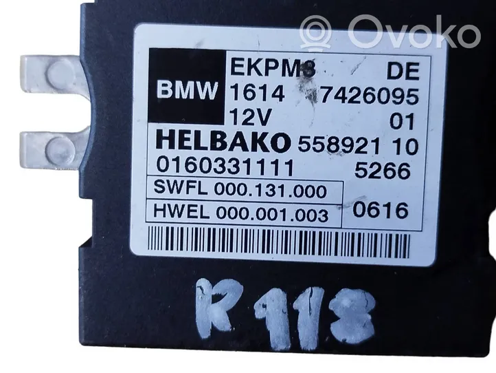 BMW 3 F30 F35 F31 Sterownik / Moduł pompy wtryskowej 7426095
