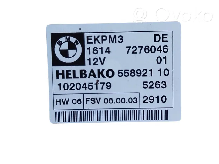 BMW X5 E70 Sterownik / Moduł pompy wtryskowej 7276046