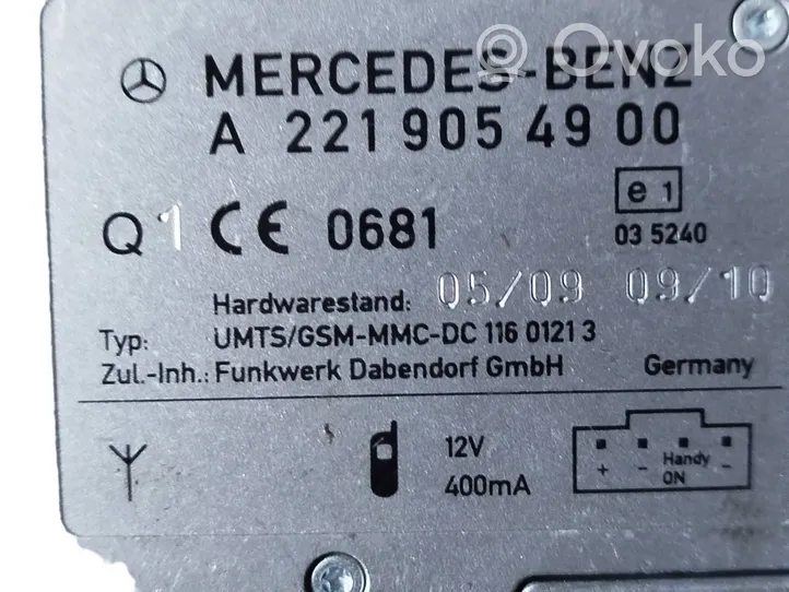 Mercedes-Benz CLS C219 Antennenverstärker Signalverstärker A2219054900