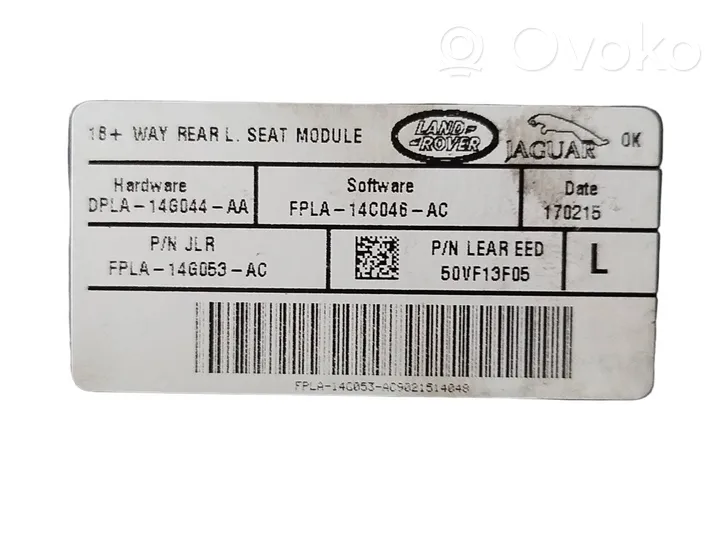 Land Rover Range Rover L405 Unidad de control del asiento DPLA14G044AA