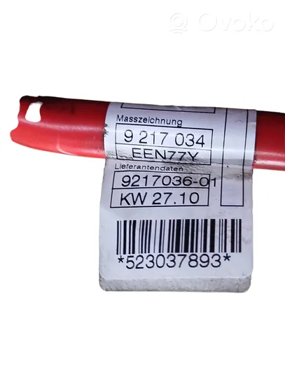 BMW 5 F10 F11 Câble de batterie positif 9217034