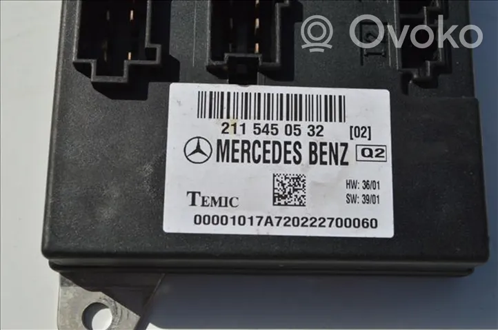 Mercedes-Benz E W211 Altre centraline/moduli 2115450532