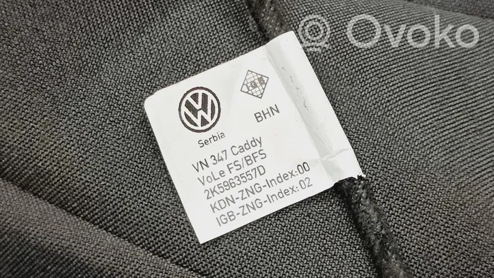 Volkswagen Caddy Etumatkustajan istuin 2K5881806