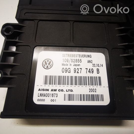 Volkswagen PASSAT B7 USA Vaihdelaatikon ohjainlaite/moduuli 09G927749B