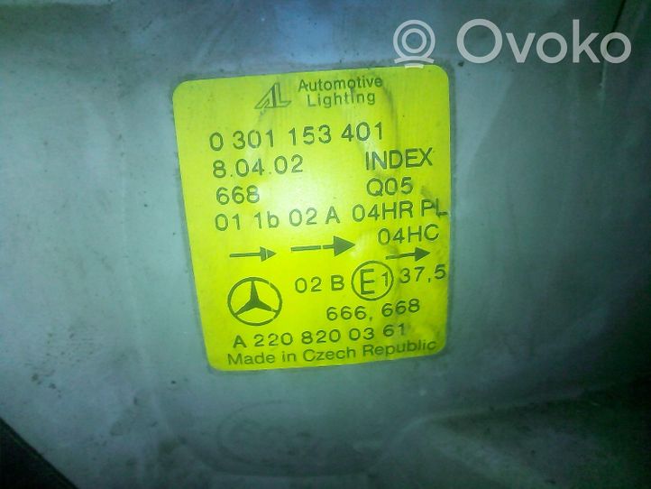 Mercedes-Benz S W220 Faro/fanale A2208200361