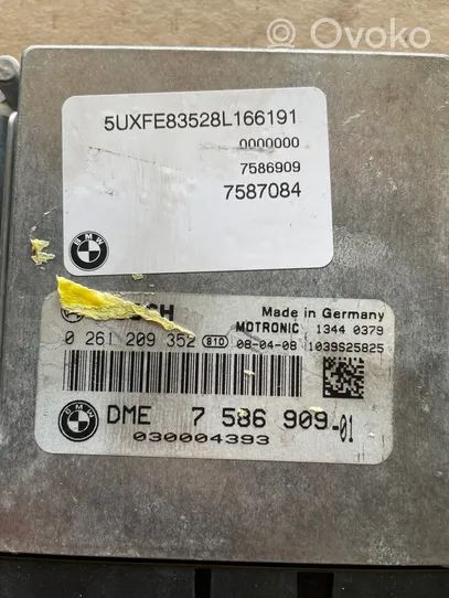 BMW X5 E70 Calculateur moteur ECU 7586909