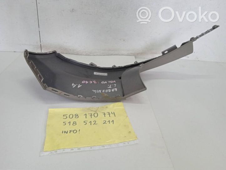 Volvo XC40 Rivestimento del pannello parte angolare del paraurti posteriore 31449336