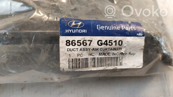 Hyundai i30 Välijäähdyttimen ilmanohjauksen ilmakanava 86567G4510