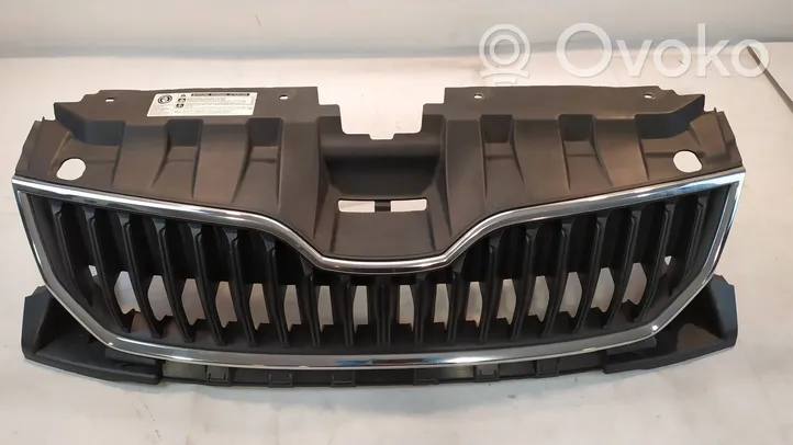 Skoda Fabia Mk3 (NJ) Grille calandre supérieure de pare-chocs avant 6V0853653