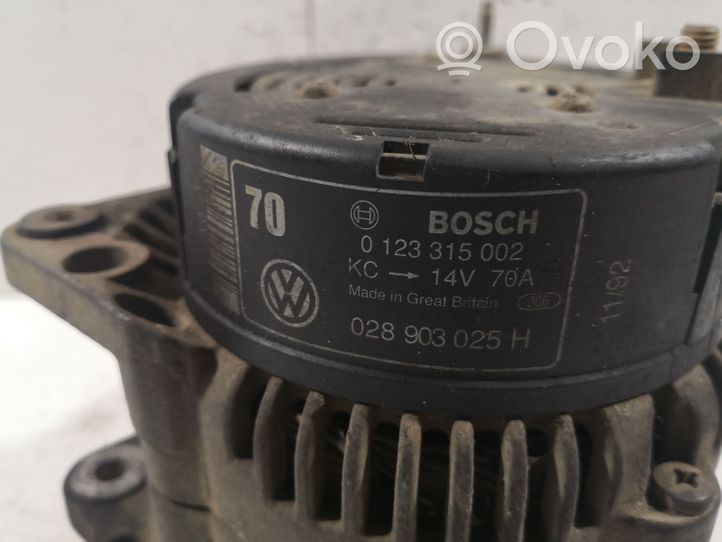 Volkswagen Golf III Generatore/alternatore 0123315002