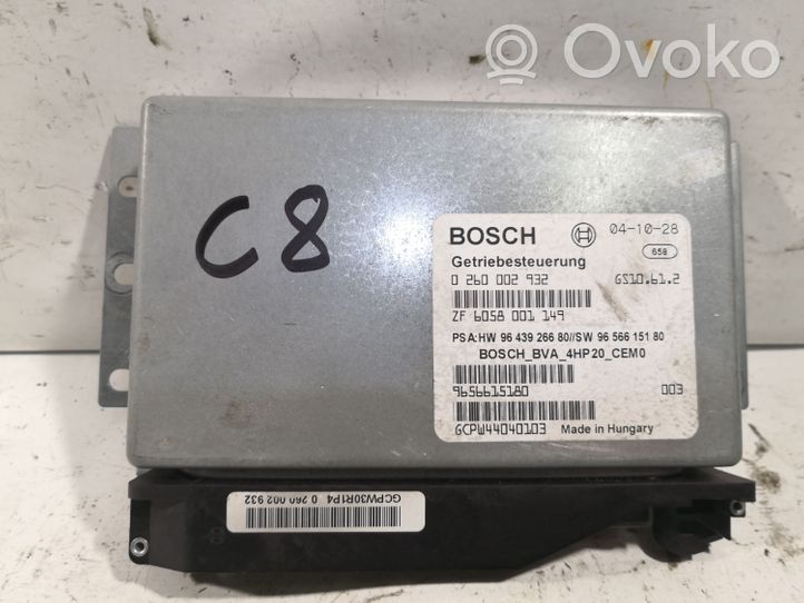 Citroen C8 Module de contrôle de boîte de vitesses ECU 0260002932