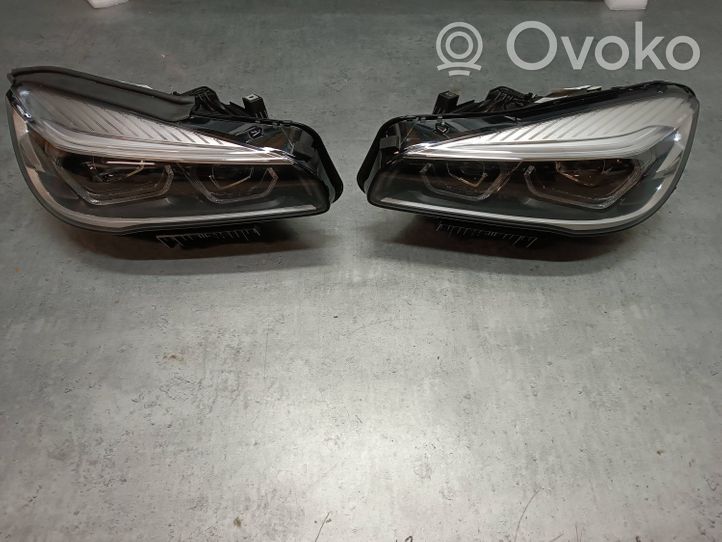 BMW 2 F46 Lot de 2 lampes frontales / phare 8738642 8738641