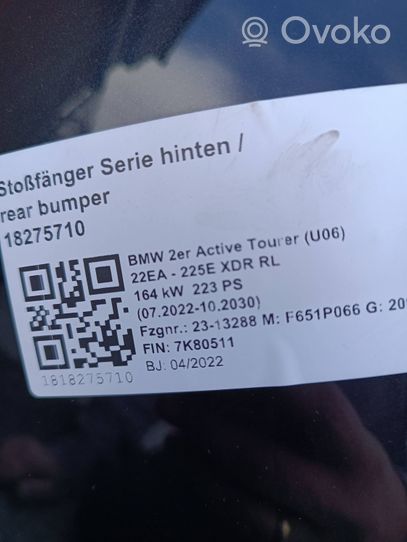 BMW 2 Active Tourer U06 Galinis bamperis 