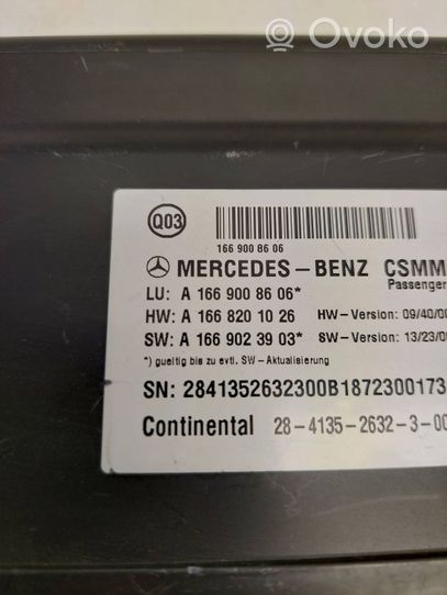 Mercedes-Benz C W205 Seat control module A1669008606